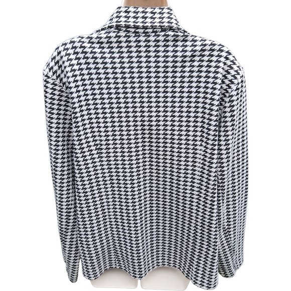 Cato Black and White Houndstooth Blazer - Picture 2 of 9